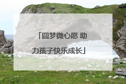 圆梦微心愿 助力孩子快乐成长