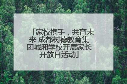 家校携手，共育未来 成都树德教育集团城厢学校开展家长开放日活动