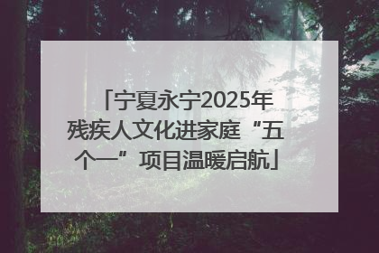 宁夏永宁2025年残疾人文化进家庭“五个一”项目温暖启航