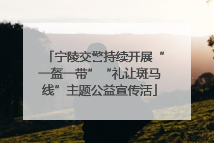 宁陵交警持续开展“一盔一带”“礼让斑马线”主题公益宣传活