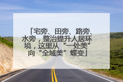 宅旁、田旁、路旁、水旁，整治提升人居环境，这里从“一处美”向“全域美”蝶变
