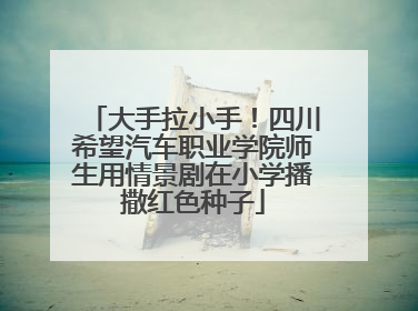 大手拉小手！四川希望汽车职业学院师生用情景剧在小学播撒红色种子