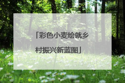 彩色小麦绘就乡村振兴新蓝图