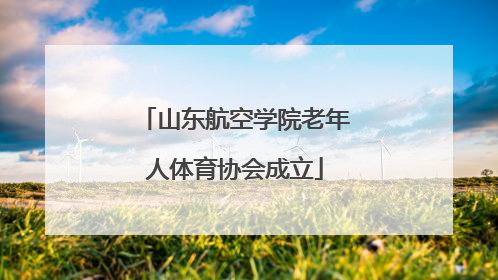 山东航空学院老年人体育协会成立