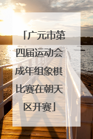 广元市第四届运动会成年组象棋比赛在朝天区开赛