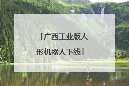 广西工业版人形机器人下线