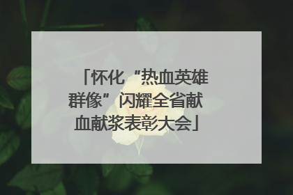 怀化“热血英雄群像”闪耀全省献血献浆表彰大会
