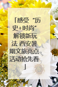 感受“历史+时尚” 解锁新玩法 西安暑期文旅亮点活动抢先看