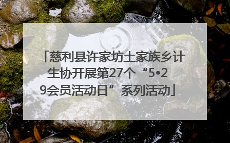 慈利县许家坊土家族乡计生协开展第27个“5•29会员活动日”系列活动