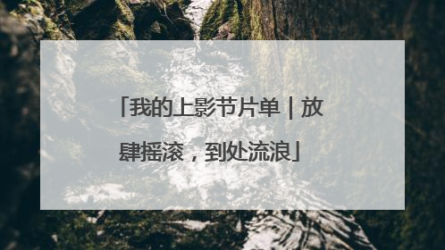 我的上影节片单｜放肆摇滚，到处流浪