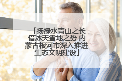 扬绿水青山之长 借冰天雪地之势 内蒙古根河市深入推进生态文明建设