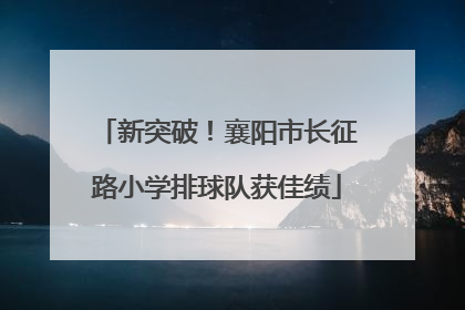 新突破！襄阳市长征路小学排球队获佳绩