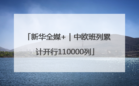 新华全媒+｜中欧班列累计开行110000列