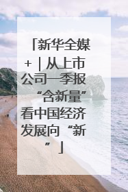 新华全媒+｜从上市公司一季报“含新量”看中国经济发展向“新”
