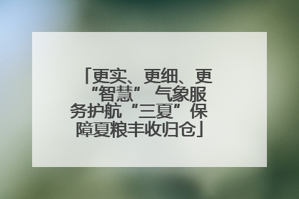 更实、更细、更“智慧” 气象服务护航“三夏”保障夏粮丰收归仓