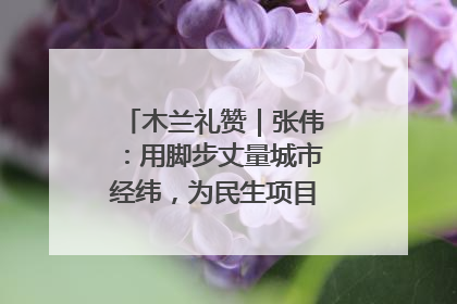 木兰礼赞｜张伟：用脚步丈量城市经纬，为民生项目按下“加速键”
