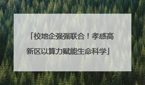 校地企强强联合！孝感高新区以算力赋能生命科学