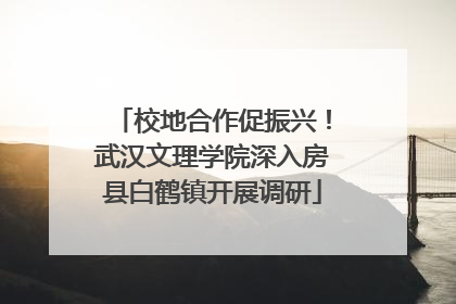 校地合作促振兴！武汉文理学院深入房县白鹤镇开展调研