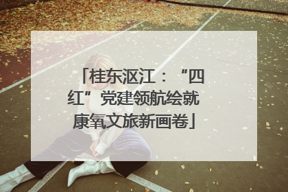 桂东沤江：“四红”党建领航绘就康氧文旅新画卷