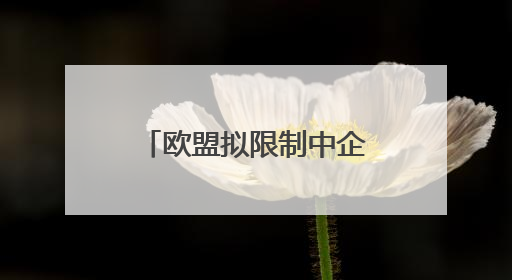 欧盟拟限制中企参与医疗器械公共采购，欧盟中国商会严正声明