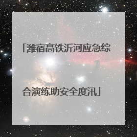 潍宿高铁沂河应急综合演练助安全度汛