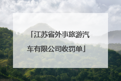 江苏省外事旅游汽车有限公司收罚单