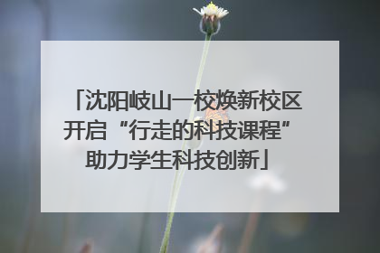 沈阳岐山一校焕新校区开启“行走的科技课程”助力学生科技创新