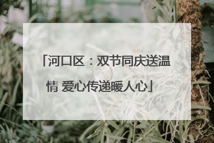 河口区：双节同庆送温情 爱心传递暖人心