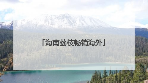 海南荔枝畅销海外