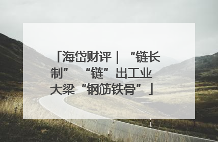 海岱财评｜“链长制” “链”出工业大梁“钢筋铁骨”