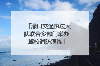 渌口交通执法大队联合多部门举办驾校消防演练
