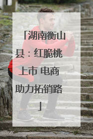 湖南衡山县：红脆桃上市 电商助力拓销路