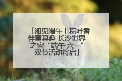 湘见端午丨粽叶香伴童真趣 长沙世界之窗“端午·六一”双节活动将启