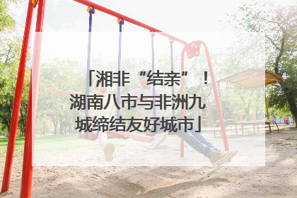 湘非“结亲”！湖南八市与非洲九城缔结友好城市
