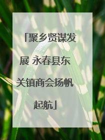 聚乡贤谋发展 永春县东关镇商会扬帆起航