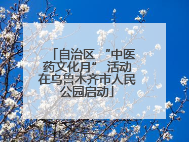 自治区 “中医药文化月” 活动在乌鲁木齐市人民公园启动