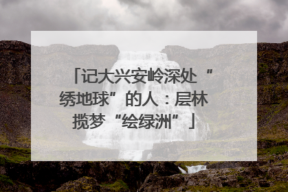 记大兴安岭深处“绣地球”的人：层林揽梦“绘绿洲”