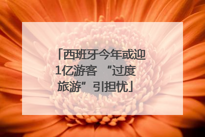 西班牙今年或迎1亿游客 “过度旅游”引担忧