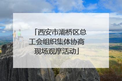 西安市灞桥区总工会组织集体协商现场观摩活动