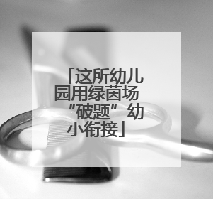 这所幼儿园用绿茵场“破题”幼小衔接