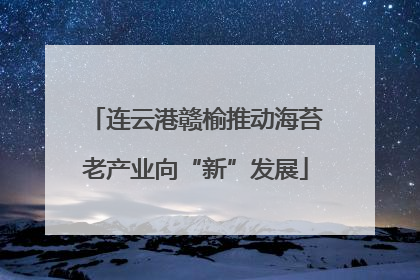 连云港赣榆推动海苔老产业向“新”发展
