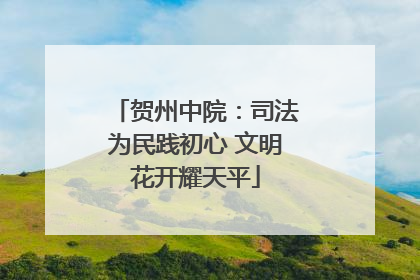 贺州中院：司法为民践初心 文明花开耀天平