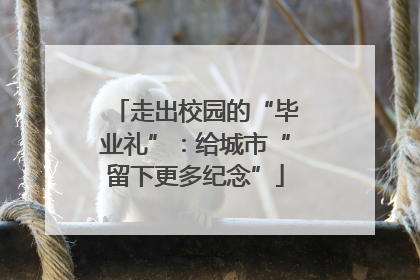 走出校园的“毕业礼”：给城市“留下更多纪念”