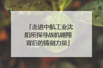 走进中航工业沈阳所探寻战机翱翔背后的铸剑力量