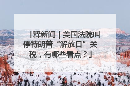 释新闻｜美国法院叫停特朗普“解放日”关税，有哪些看点？