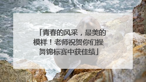 青春的风采，最美的模样！老师祝贺你们操舞锦标赛中获佳绩