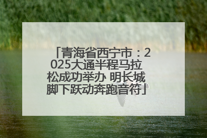 青海省西宁市：2025大通半程马拉松成功举办 明长城脚下跃动奔跑音符