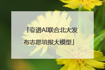 靠谱AI联合北大发布志愿填报大模型