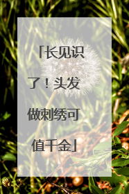 长见识了！头发做刺绣可值千金