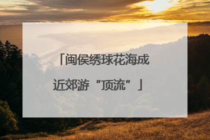 闽侯绣球花海成近郊游“顶流”